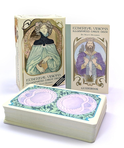 Ethereal Visions - Baraja de <span class=keywords><strong>Tarot</strong></span> Iluminada Art Nouveau, 78 Cartas con Lámina Dorada, Juego de Cartas de Adivinación con Guía Expandida - Product Image 2