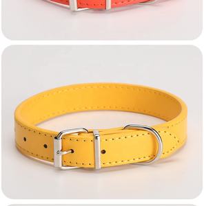 <span class=keywords><strong>Collar</strong></span> de perro para caminar básico ajustable, poliéster transfronterizo y cuero de imitación de PU, cubierta de cuello impermeable, accesorio para mascotas - Product Image 6