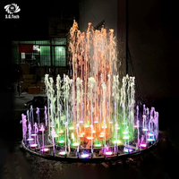 Fuente de Agua Moderna para Jardín Exterior, Boquilla de Acero Inoxidable 304, Bomba Completa, Kit de Luces LED, Tamaño Personalizado