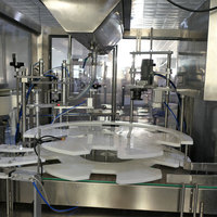 Machine rotative à tête unique pour grands fûts d'huile 1L-10L Placement manuel du couvercle Capsulage automatique Une unité pour les emballages en verre de remplissage de gel