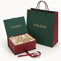 Boîte cadeau de Noël avec logo personnalisé, boîte en carton rigide à rabat magnétique de luxe, emballage en papier