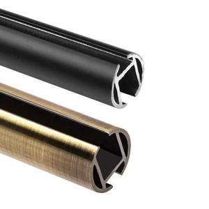 Bán buôn 2025 mạ điện Rèm đi qua que Rèm thanh lịch cực bài hát & phụ kiện - Product Image 1