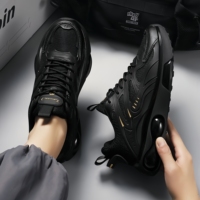 Chaussures de sport respirantes en mesh pour hommes, antidérapantes, résistantes à l'usure, à semelle épaisse, ultra-légères, décontractées