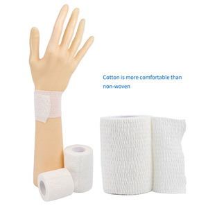 Cotton Self Adhesive Bandage <b>Wrap</b> Flexible Medical Elastic Cotton Self-adhesive Cohesive Bandage - Product Image 5