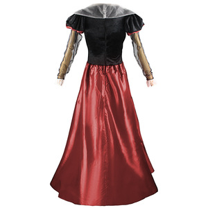 Costume de reine des cœurs pour adulte, robe de cosplay avec couronne, motif de cœurs rouges et dorés, tenue de spectacle sur scène - Product Image 2