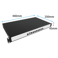 Firewall Pfsense 1U Barebone LGA 1150 (4e génération) avec processeur X86 Intel i3-4150, i5-4460, i7-4770, carte mère ITX B85 DDR3 et 8 ports LAN