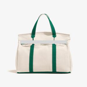 Keymay Low MOQ Fashion Personalized Embroidery Waterproof Canvas Work <b>Nurse</b> Travel Tote <b>Bag</b> Zipper Closure Natural Cotton Lining - Product Image 5