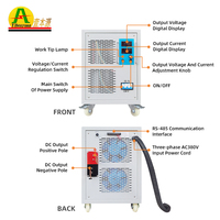 Alimentation CC réglable haute efficacité 90% 30KW 0-1500V/10-20A à refroidissement forcé avec affichage LED certifiée CE, source programmable