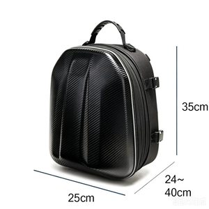 Bolsa para casco de motocicleta de fabricación OEM, 35x25x24, carcasa rígida de EVA, impermeable, mochila para asiento trasero de motocicleta - Product Image 2