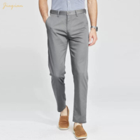 Pantalones Casuales de Hombre de Primera Calidad, 100% Algodón, Corte Slim Fit, Pantalones de Vestir Transpirables de Alta Calidad para Hombre, Ropa Formal de Oficina