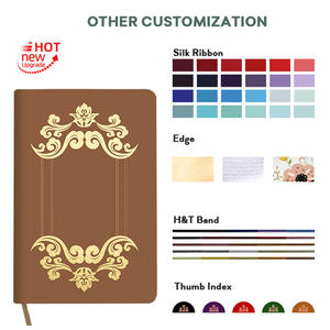 Set regalo cristiano storico 1960 testo bilingue in pelle sintetica con mappa antica - Product Image 4