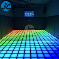 Dalles de sol LED interactives pour jeux de danse en intérieur, taille personnalisable, jeux régulièrement mis à jour, 110V/220V, garantie 12 mois pour les fêtes
