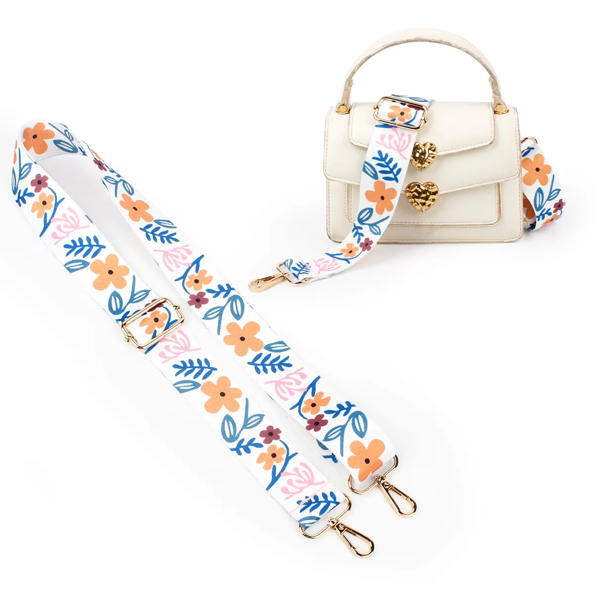 1 pièce 3.8 cm sac de haute qualité dessiné à la main femme sangles colorées pour bandoulière sac à bandoulière accessoires ceintures réglables