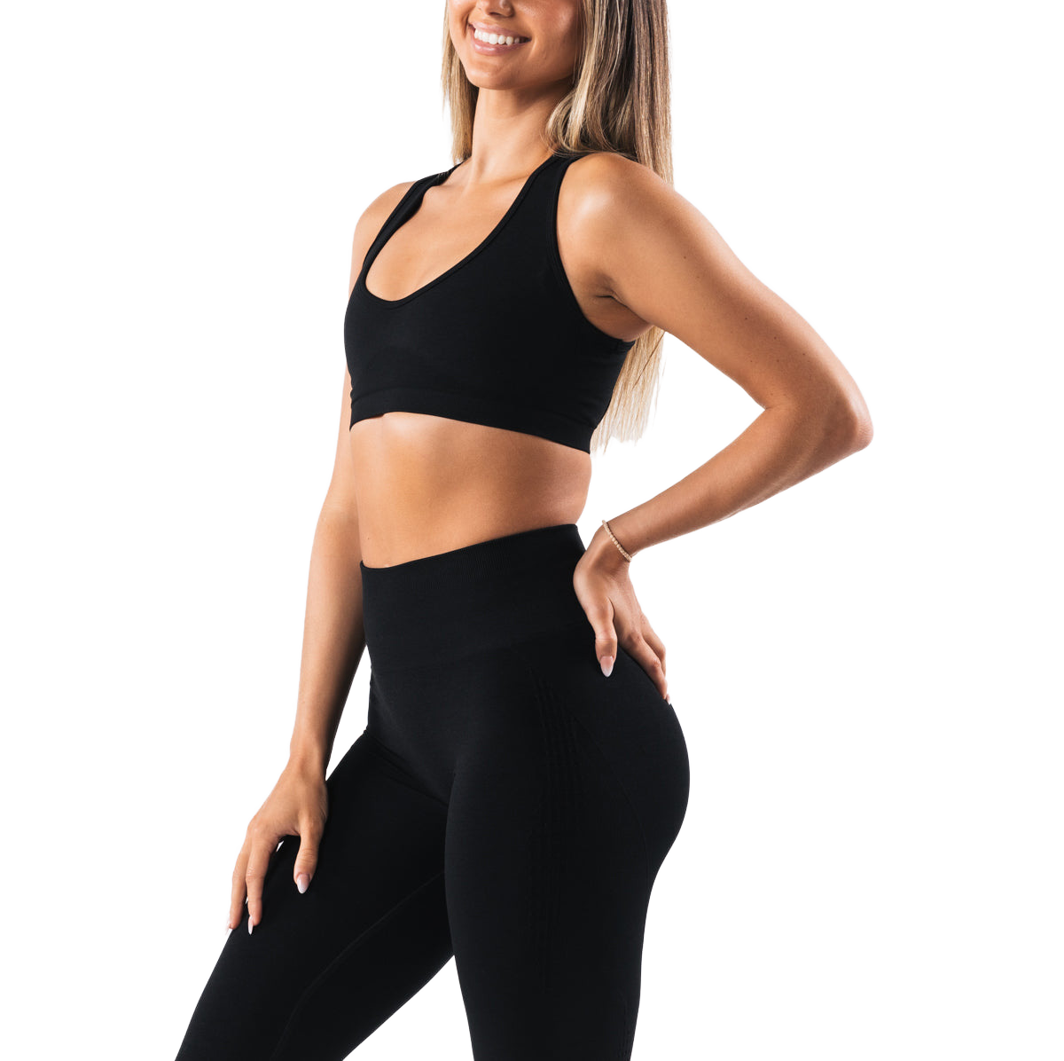 Women's Beautiful Back Breathable Anti-Sagging Yoga Sports Bra Quick-Drying Fitness Hanging Neck Design Shock-Absorbing Feature