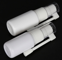 Vente en gros de flacons pulvérisateurs en plastique HDPE à bec verseur blanc de 10 ml, 20 ml, 30 ml, flacon pulvérisateur pour le nettoyage nasal