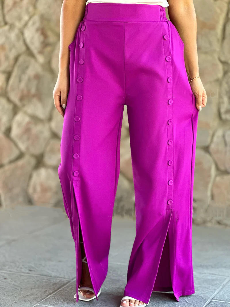 2022 New Arrivals Track Pant Sportswear for Women Side Buttons Courtside  Tearaway Snap Pants Snaps Down Sides Casual Pants