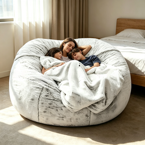 Canapé-lit <span class=keywords><strong>Letao</strong></span> Tao inclinable et pivotant, surdimensionné, en peluche, confortable, 3-en-1, enveloppant, pour salon, hôtel et villa - Product Image 1