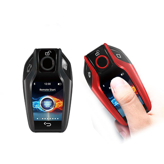 LCD Remote Control Engine Start Stop Key LCD Touch Screen Digital Key Car Alarm Remote Engine Start Stop Key