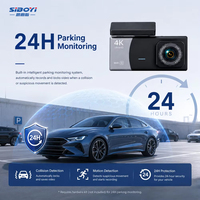 SIBOYI 2.0 İnç IPS Ekran 4K Ultra HD 3 Kanallı Araç Kamerası Dahili WiFi Araç DVR Kaydedici Geniş Açılı Kamera Sürüş İçin
