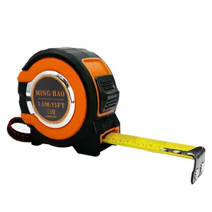 Tape Measure 25 Ft/7.5M By MING HAO, Easy zu Read mit Fraction, Magnetic Hook, Impact Resistant Rubber Covered Case
