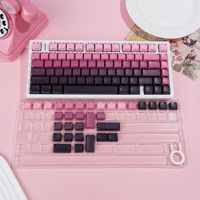 MAO Cat High-profile Side-sculpted Translucent Full Set BlackBerry PBT 5-face Dye-sublimated Keycaps Best-selling Cross-border