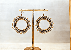 Nouvelles boucles d'oreilles pendantes au design orné de disques, en coquillages Miyuki, tissées à la main, accessoires exquis personnalisables - Product Image 3