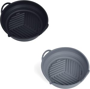 8.5 Inch Round Reusable Foldable Baking <b>Tray</b> Cake Pan Non-stick Bakeware Silicone Air Fryer Liner Silicone Pot for Home Cooking - Product Image 2