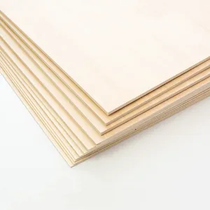 Strong Toughness Laser Cut Plywood 2mm 3mm 4mm 5mm 6mm 9mm 10mm Birch/poplar/alder/walnut/basswood Plywood For Laser Cutting