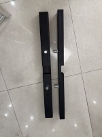 Support en aluminium noir détachable Young Stage G81 avec base ovale et support en X stable pour installation rapide et affichage portable