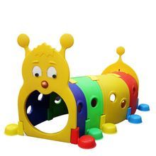 Tunnel de jeu Caterpillar pour tout-petits, maisonnette d'escalade intérieure/extérieure en plastique durable, pour l'éveil animalier des bébés dans les parcs d'aventure - Product Image 4