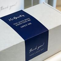 Autocollants de remerciement personnalisés avec logo - Étiquettes d'étanchéité 5*10cm imperméables pour la décoration d'emballage