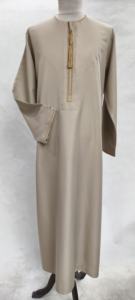Mode hommes <span class=keywords><strong>arabe</strong></span> caftan broderie émirat omanais Robe Durable élégant Vintage Style Thobe pour les musulmans doux vêtements d'été - Product Image 3