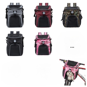 Sac de transport pour animaux de compagnie pour vélo, sacoche avant pour <span class=keywords><strong>chien</strong></span>, panier de vélo pour animaux de compagnie avec housse de pluie - Product Image 2