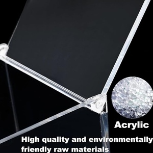 Boîte de présentation carrée en acrylique transparente sur mesure, design moderne, grande taille, avec couvercle à charnière et logo personnalisé - Product Image 6