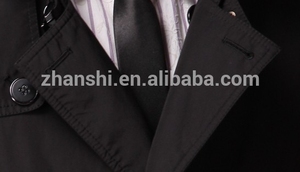 Hot Sale High Quality <strong>Men's</strong> <strong>Black</strong> Waterproof Plus Size <strong>Overcoat</strong> with Belt - Product Image 4