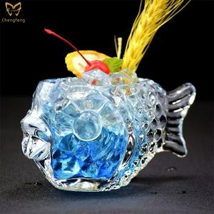 Gelas ikan, gelas makanan penutup, cangkir kaca cocktail, kacamata anggur bar, kreativitas cocktail - Product Image 2