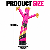 Danseur gonflable publicitaire extérieur Sky Dancer Wacky Waving Tube Man avec souffleur, couleur et impression personnalisées, pour événement d'ouverture de boutique