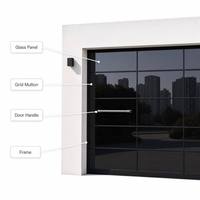 Pintu Garasi Villa Otomatis dari Kaca Tempered dan Paduan Aluminium dengan Remote Control Desain Mewah