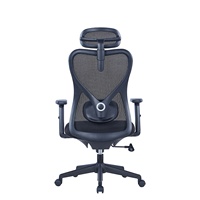 Chaise de bureau pivotante confortable de luxe chaise de bureau de direction en maille ergonomique moderne appuie-tête réglable 2D chaise tournante maison