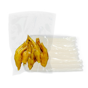 Custom Printed Nylon Vacuum <b>Bags</b> 24 Gauge Transparent Glossy Three Side Seal Food Storage <b>Bags</b> <b>Compression</b> Sealing - Product Image 1