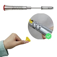 Pdrking Extracteur de crochets muraux télescopique robuste en acier inoxydable, outil de démontage de carreaux, longueur extensible 31,3 cm - 44,5 cm, pour murs domestiques