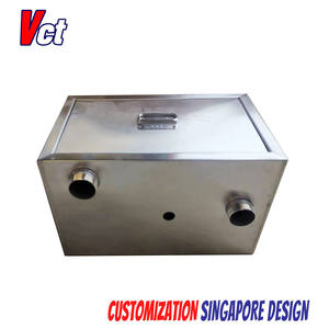 VICTORY personalizado de acero inoxidable 304 SS trampa de grasa Inox separador de aceite y agua equipo de cocina para restaurantes y hoteles - Product Image 4