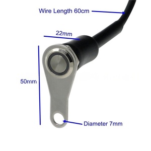 Accesorios para Motos, Interruptor de Luz LED para Faro Delantero de Motocicleta, Soporte de Acero Inoxidable, Interruptor Metálico de Bloqueo Automático - Product Image 2