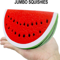JITENG Squishies à remontée lente, fruits (Fraise, Pêche, Banane, Citron, Pastèque, Ananas), parfum crème, anti-stress
