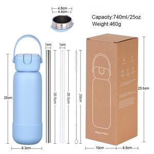 Nouvelle Bouteille d'Eau Sportive Isotherme en Acier Inoxydable 2026 avec Buse d'Aspiration Portable Grande Capacité pour l'Extérieur - Product Image 6