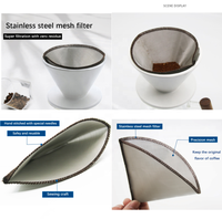 Ensemble de café et de thé à infuser à la main, écologique, noir, classique, 350 ml, en céramique, avec filtre en acier inoxydable, pour la maison, ensemble cadeau