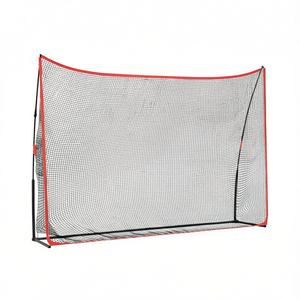 Filet d'entraînement de golf 120,1 x 35,8 x 83,9 pouces, équipement d'entraînement en polyester, cadre rouge et noir pour une utilisation en intérieur et en extérieur - Product Image 1