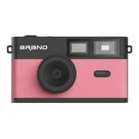 Kamera Digital Tanpa Layar Berkualitas Baik Warna Coklat 8mp Retro Digital Vintage dengan 3 Mode Filter