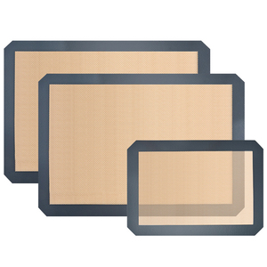 Stuoie da <span class=keywords><strong>forno</strong></span> in Silicone antiaderente riutilizzabili stuoie da <span class=keywords><strong>forno</strong></span> rettangolari in Silicone <span class=keywords><strong>con</strong></span> logo - Product Image 1