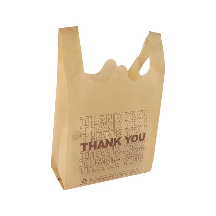 Custom Logo Printed grocery non woven large supermarket shop bag wholesale thank you bag